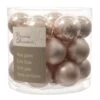 24 Palline Natalizie 25mm In Vetro Rosa Cipria -Forniture Natalizie Negozio 0003694 24 palline natalizie 25mm in vetro rosa cipria