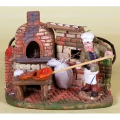 Pizzaiolo 8cm A Movimento Per Presepe