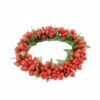 Centrotavola Con Bacche E Portacandela 11cm - Red -Forniture Natalizie Negozio 0004505 centrotavola con bacche e portacandela 11cm red