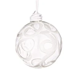 Sfera Vetro Onde 80mm