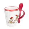 Mug Con Cucchiaino Funny -Forniture Natalizie Negozio 0007369 mug con cucchiaino funny