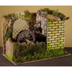 Mulino Per Presepe Con Pompa Ad Acqua