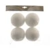 4 Palle 10cm Con Neve Bianche 1 4 Palle 10cm Con Neve Bianche -Forniture Natalizie Negozio 0007922 4 palle 10cm con neve bianche