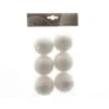 6 Palle 8cm Con Neve