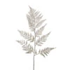 Addobbo Floreale Felce Con Glitter 60cm - White -Forniture Natalizie Negozio 0012547 addobbo floreale felce con glitter 60cm white