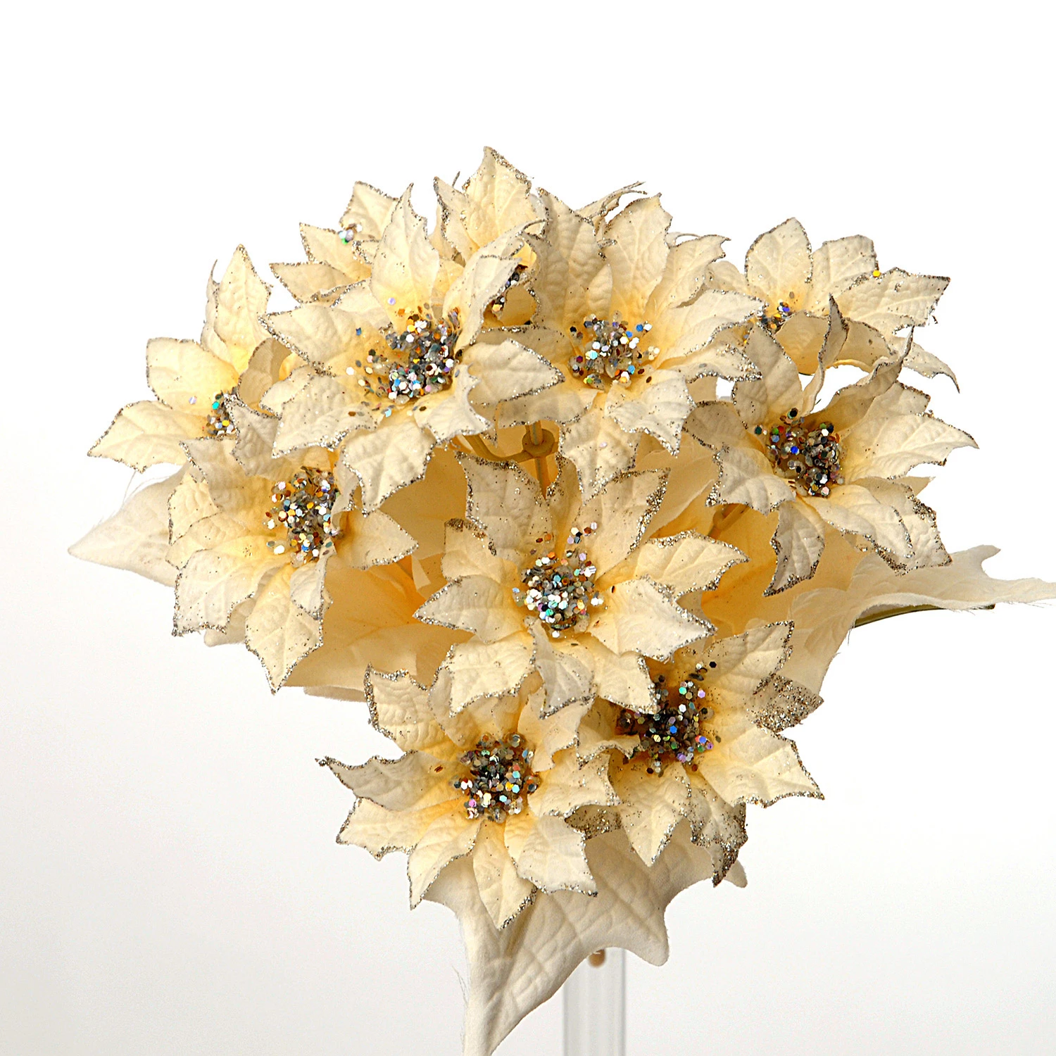 Stelle Natale Con Glitter 25cm 3 Stelle Natale Con Glitter 25cm