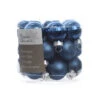 24 Palline Natalizie 25mm In Vetro Blu Notte -Forniture Natalizie Negozio 0012660 24 palline natalizie 25mm in vetro blu notte