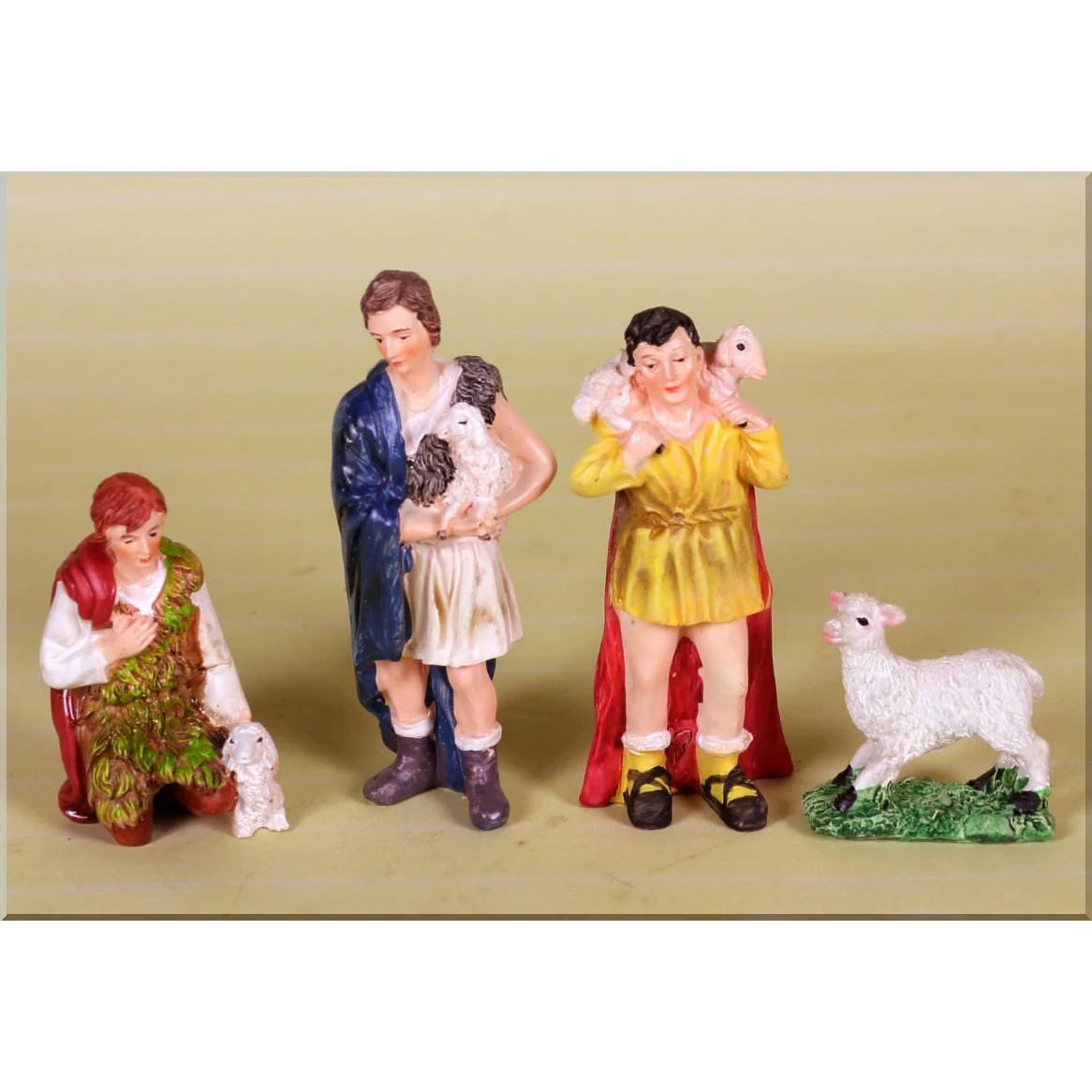 Pastori E Pecora In Resina 3 Pastori E Pecora In Resina