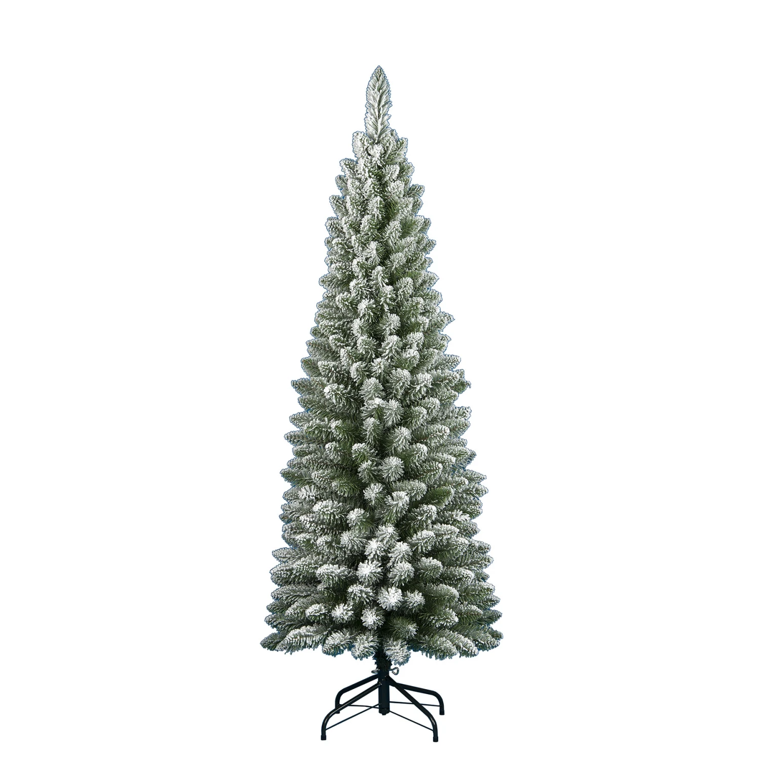 Flora Albero Di Natale Slim Silvestre Innevato 150 Cm - 278 Rami 3 Flora Albero Di Natale Slim Silvestre Innevato 150 Cm - 278 Rami