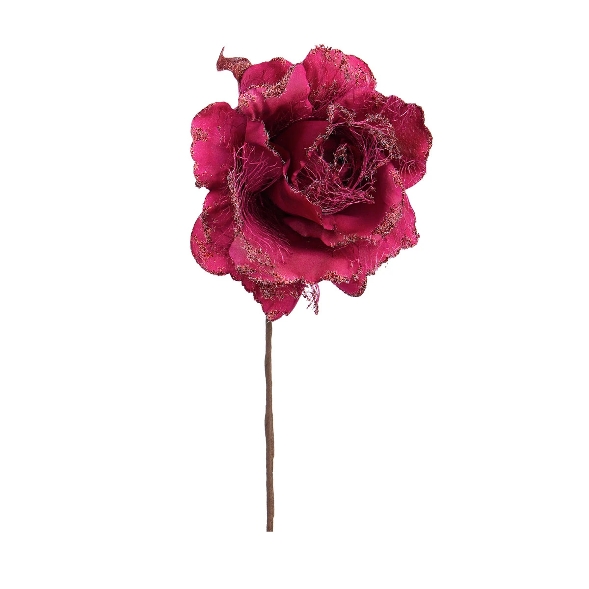 Pick Decorazione Floreale Rosa Borgogna 3 Pick Decorazione Floreale Rosa Borgogna
