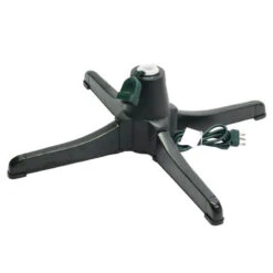 Base Rotante Nera In Plastica Per Albero Di Natale