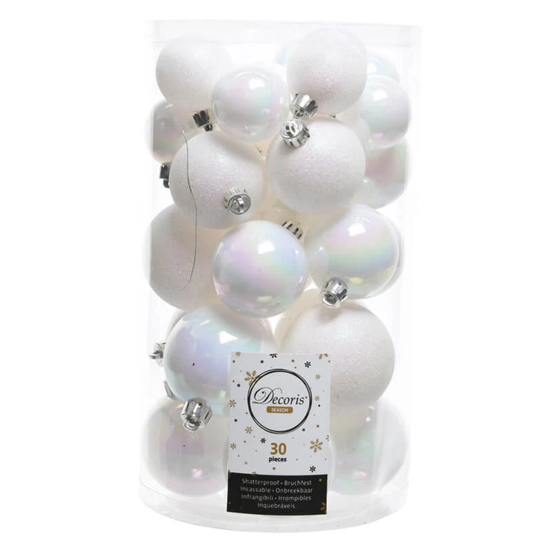 30 Palline Iridescenti - Decoro Natalizio 3 30 Palline Iridescenti - Decoro Natalizio
