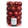 34 Palline Rosse - Decoro Natalizio -Forniture Natalizie Negozio 0021400 34 palline rosse decoro natalizio