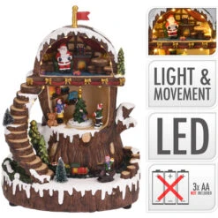 Scena Natalizia Albero In Resina Con Luce E Movimento 5 Scena Natalizia Albero In Resina Con Luce E Movimento -Forniture Natalizie Negozio 0022152 scena natalizia albero in resina con luce e movimento