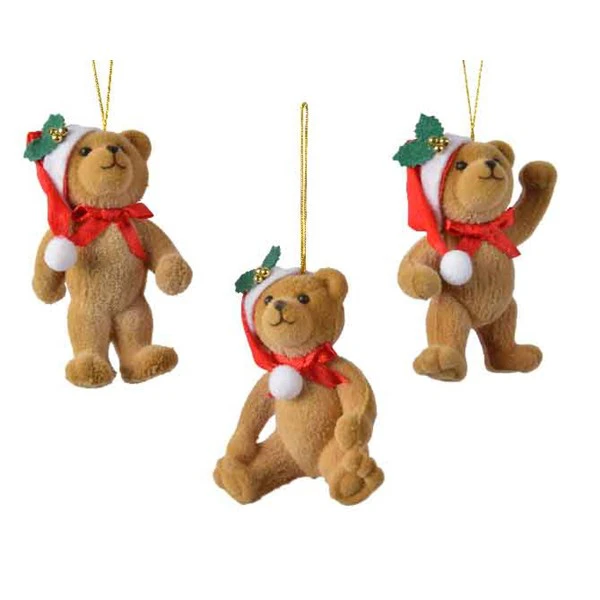 Addobbo Natalizio Orso Con Cappello 3 Addobbo Natalizio Orso Con Cappello