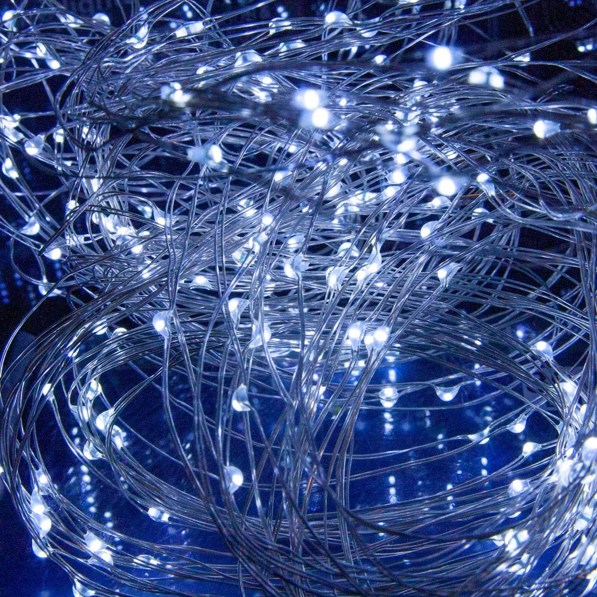 Luci Di Natale A Batteria 20 LED - Luce Fredda 3 Luci Di Natale A Batteria 20 LED - Luce Fredda