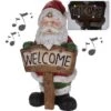 Babbo Natale Welcome Con Luci E Musica -Forniture Natalizie Negozio 0032897 babbo natale welcome con luci e musica