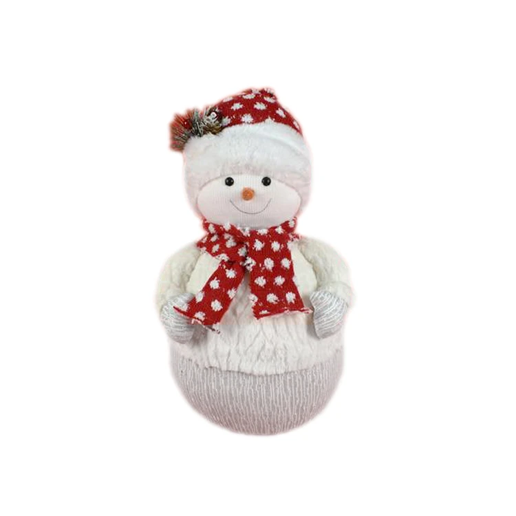 Pupazzo Di Neve Con Pelliccia E Glitter 41cm 3 Pupazzo Di Neve Con Pelliccia E Glitter 41cm