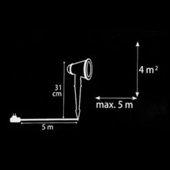 Proiettore LED Babbo Natale -Forniture Natalizie Negozio 0055901 proiettore led babbo natale