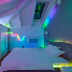 Twinkly Line 1,5m LED Multicolore RGB, Prolungabile -Forniture Natalizie Negozio 0056360 twinkly line 15m led multicolore rgb prolungabile