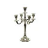Candelabro 5 Bracci Alluminio 29,5cm 2 Candelabro 5 Bracci Alluminio 29,5cm -Forniture Natalizie Negozio 0056916 candelabro 5 bracci alluminio 295cm