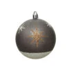 Pallina Natalizia 80mm Infrangibile Grigia Con Decorazione 2 Pallina Natalizia 80mm Infrangibile Grigia Con Decorazione -Forniture Natalizie Negozio 0057050 pallina natalizia 80mm infrangibile grigia con decorazione