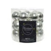 24 Palline Natalizie 25mm In Vetro Argento 1 24 Palline Natalizie 25mm In Vetro Argento -Forniture Natalizie Negozio 0057084 24 palline natalizie 25mm in vetro argento