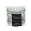24 Palline Natalizie 25mm In Vetro Bianco -Forniture Natalizie Negozio 0057086 24 palline natalizie 25mm in vetro bianco