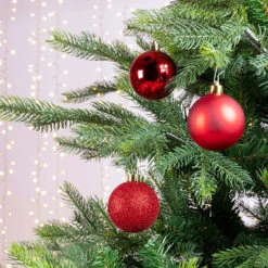 30 Palline Natalizie 60mm Infrangibili Rosse -Forniture Natalizie Negozio 0057109 30 palline natalizie 60mm infrangibili rosse