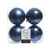 4 Palline Natalizie 100mm Infrangibili Blu Notte -Forniture Natalizie Negozio 0057110 4 palline natalizie 100mm infrangibili blu notte