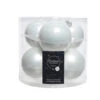 6 Palline Natalizie 80mm In Vetro Bianche 2 6 Palline Natalizie 80mm In Vetro Bianche -Forniture Natalizie Negozio 0057197 6 palline natalizie 80mm in vetro bianche