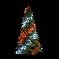Twinkly Albero Artificiale Pre-Illuminato 400 LED RGB, 1,8 Metri, Controllabile Via App