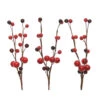 Addobbo Floreale Ramo Decorativo Bacche 8cm Rosso -Forniture Natalizie Negozio 0057316 addobbo floreale ramo decorativo bacche 8cm rosso