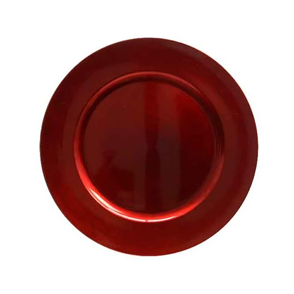 Sottopiatto Natalizio Plastica 33cm Rosso 3 Sottopiatto Natalizio Plastica 33cm Rosso