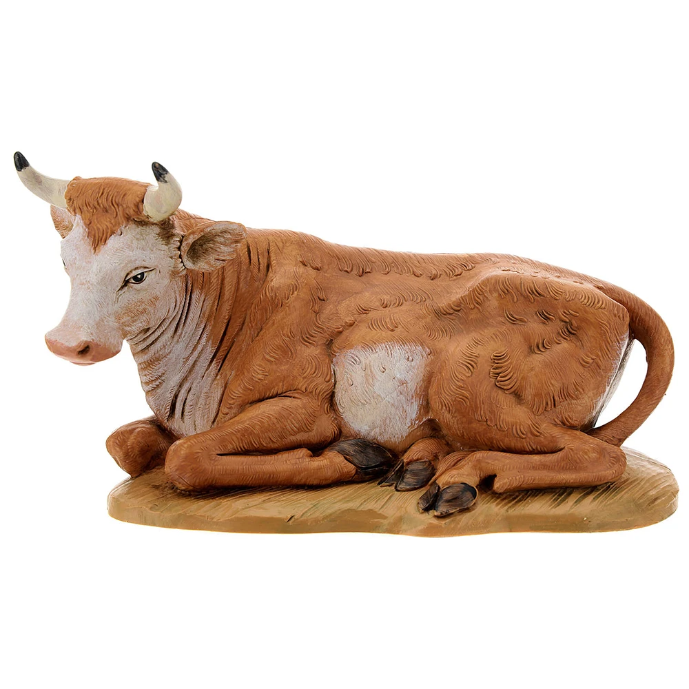 Bue Seduto Per Presepe 30cm 3 Bue Seduto Per Presepe 30cm