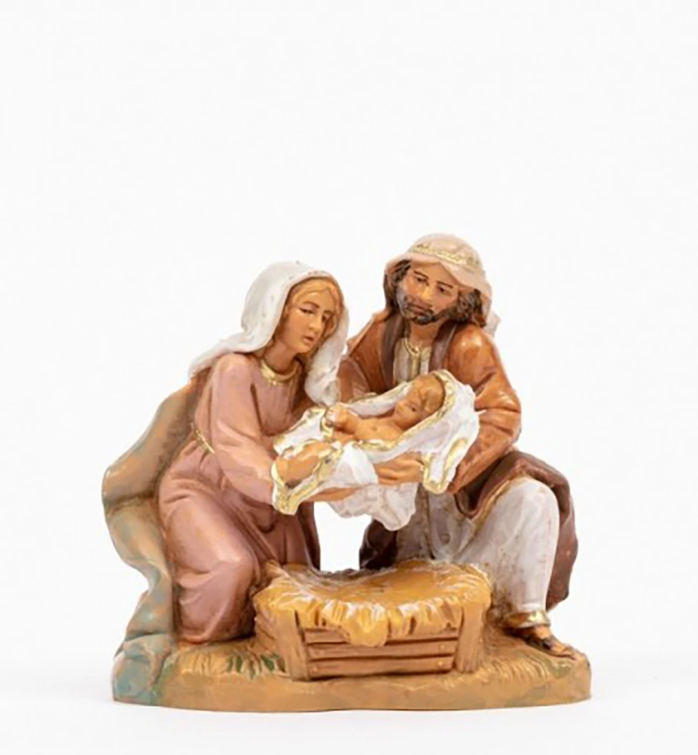 Sacra Famiglia Per Presepe 9,5cm 3 Sacra Famiglia Per Presepe 9,5cm