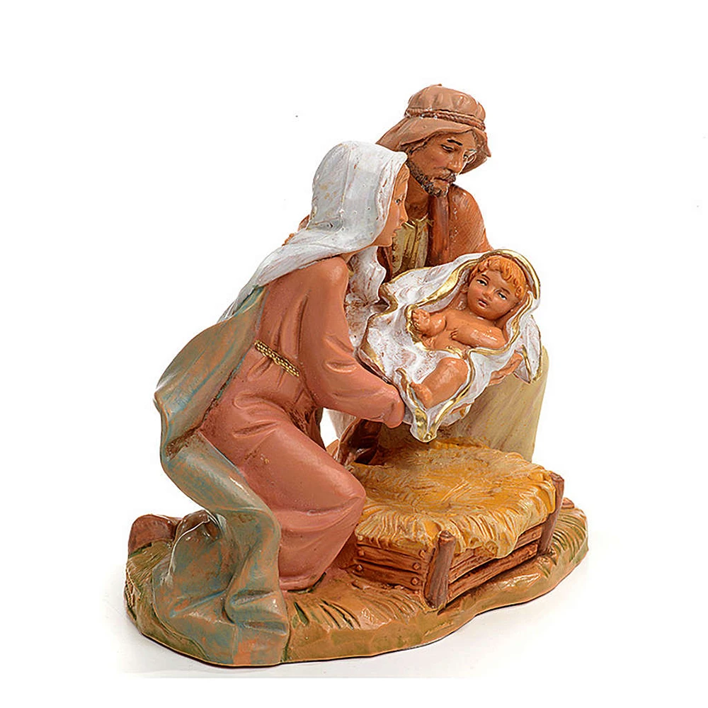 Sacra Famiglia Per Presepe 12cm 4 Sacra Famiglia Per Presepe 12cm - immagine 2