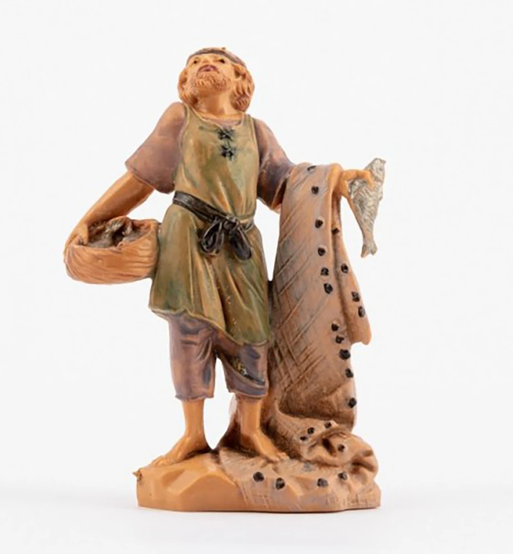 Pescatore Per Presepe 6,5cm 3 Pescatore Per Presepe 6,5cm