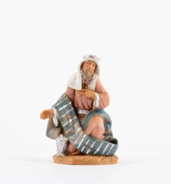 Re Magio Mulatto A Piedi Per Presepe 9,5cm