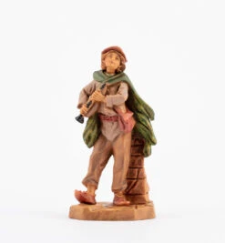 Pastore Con Flauto Per Presepe 9,5cm