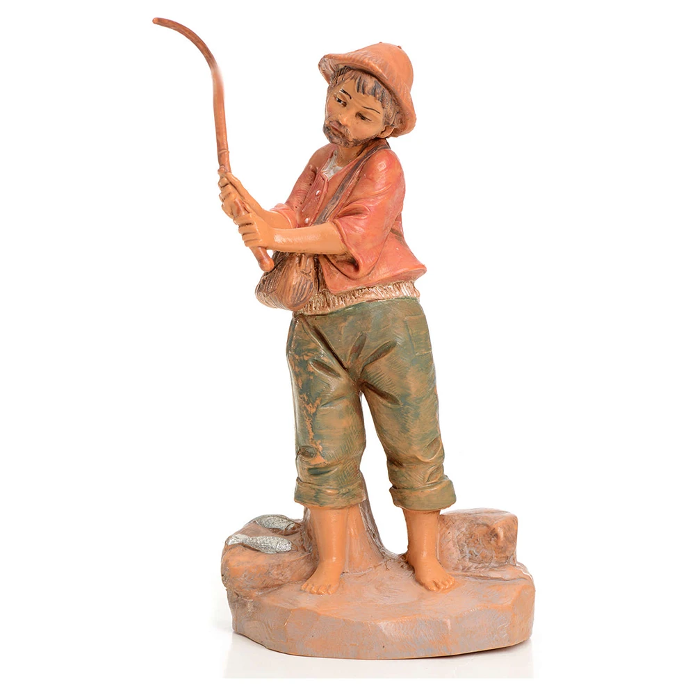 Pescatore Di Fiume Per Presepe 9,5cm 3 Pescatore Di Fiume Per Presepe 9,5cm