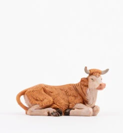 Bue Seduto Per Presepe 9,5/10/11cm