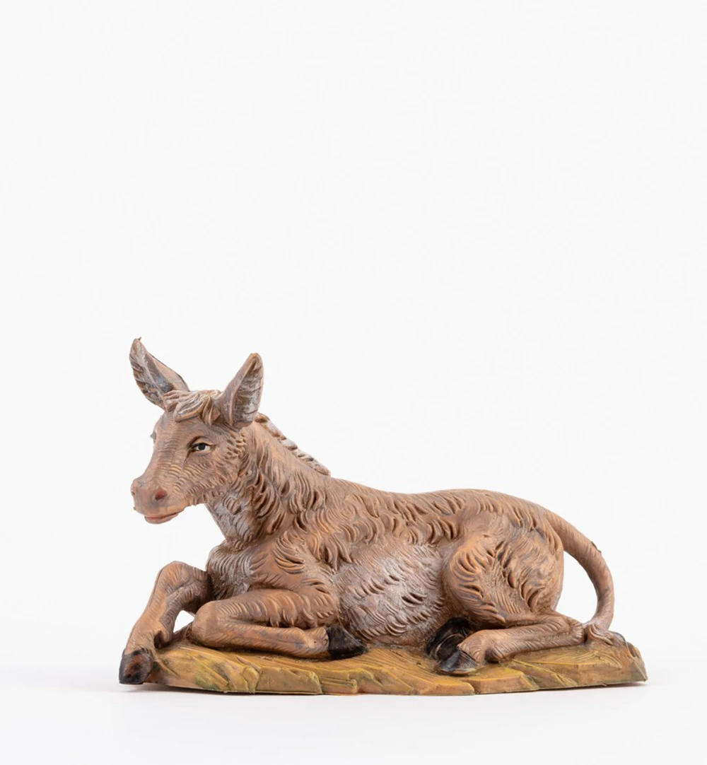 Asino Seduto Per Presepe 12cm 3 Asino Seduto Per Presepe 12cm