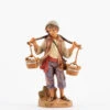 Pastore Con Secchi Per Presepe 12cm -Forniture Natalizie Negozio 0057704 pastore con secchi per presepe 12cm