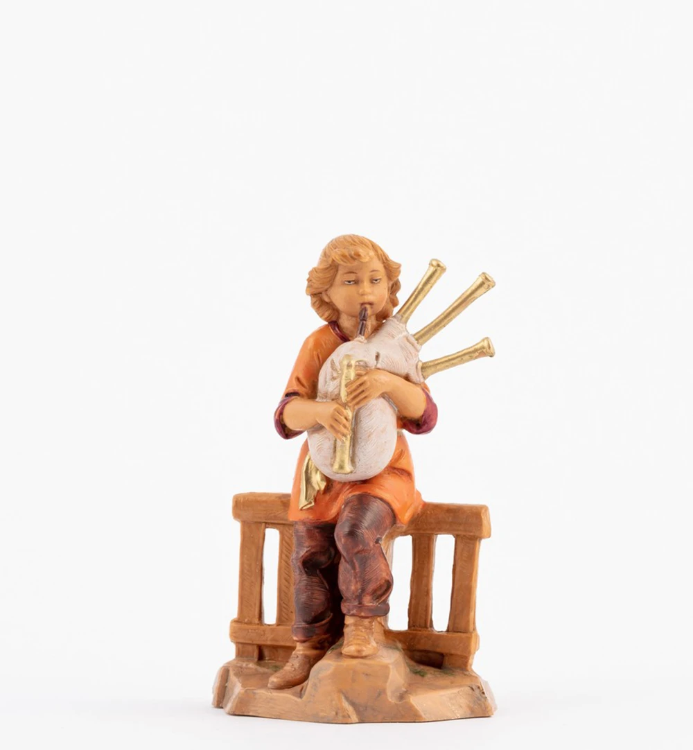 Ragazzo Con Zampogna Per Presepe 12cm 3 Ragazzo Con Zampogna Per Presepe 12cm