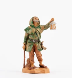 Pastore Con Lanterna Per Presepe 12cm