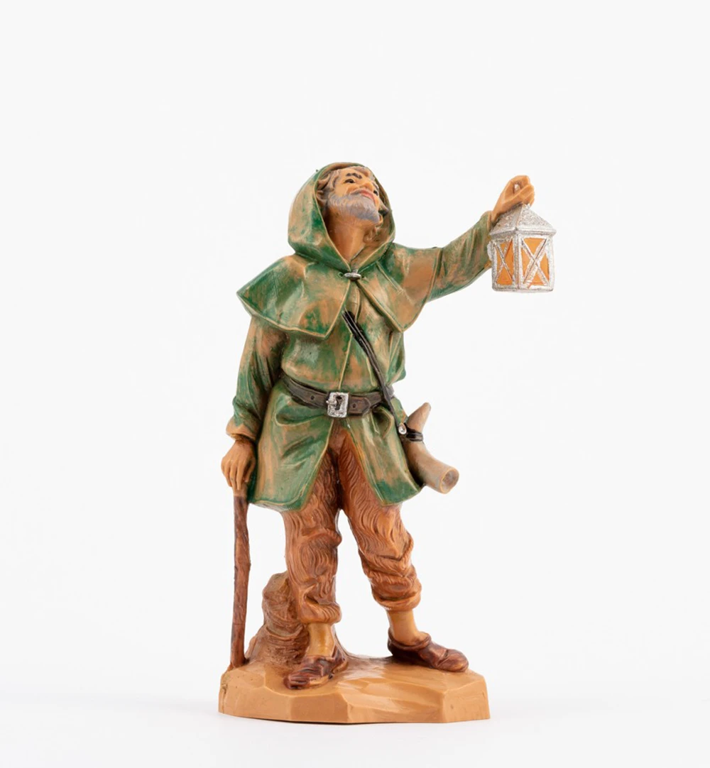 Pastore Con Lanterna Per Presepe 12cm 3 Pastore Con Lanterna Per Presepe 12cm