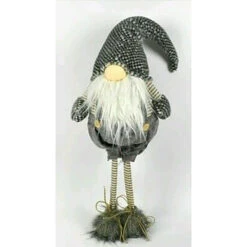 Gnomo Di Natale 58cm Grigio