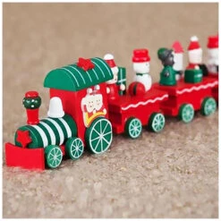 Scena Natalizia Trenino Di Legno 24 Cm -Forniture Natalizie Negozio 0058327 scena natalizia trenino di legno 24 cm