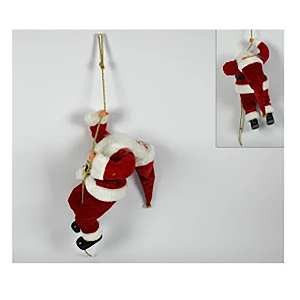 Babbo Natale Con Corda 45cm 3 Babbo Natale Con Corda 45cm